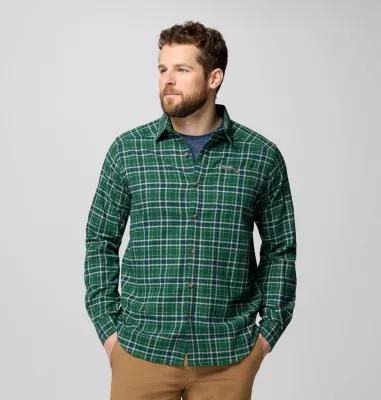 Columbia Mens Cornell Woods Flannel Long Sleeve Shirt- Product Image