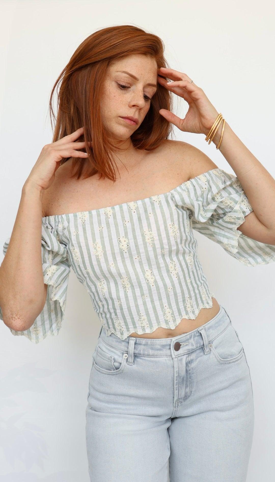 Eyelet Crop Top Product Image