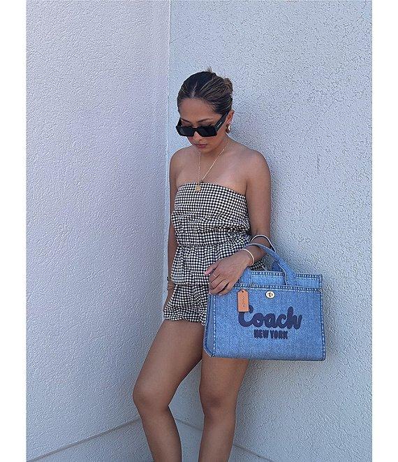 Gianni Bini Elle Gingham Mid Rise Coordinating Bloomer Shorts Product Image