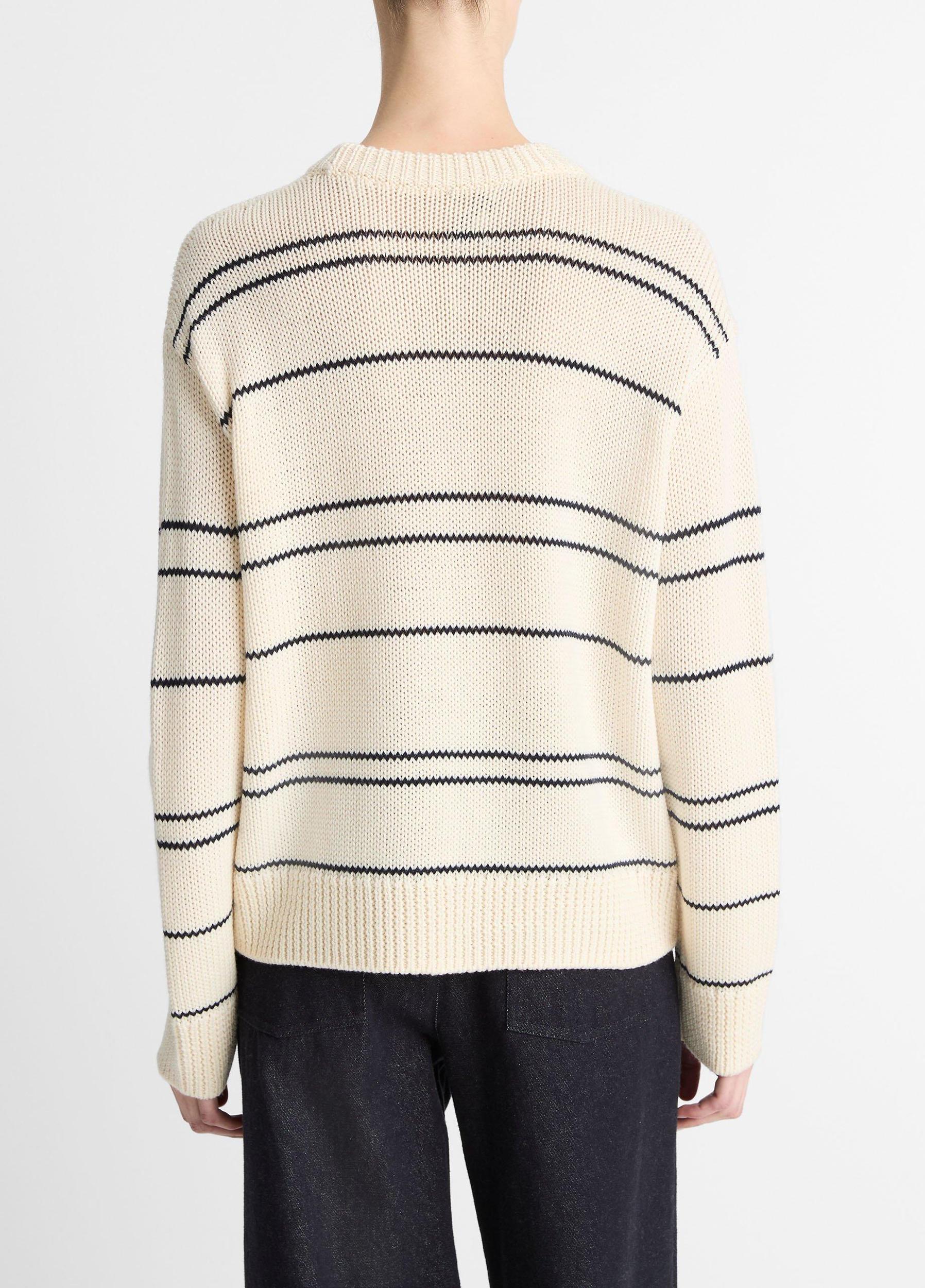 Variegated Stripe Wool-Blend Sweater Product Image