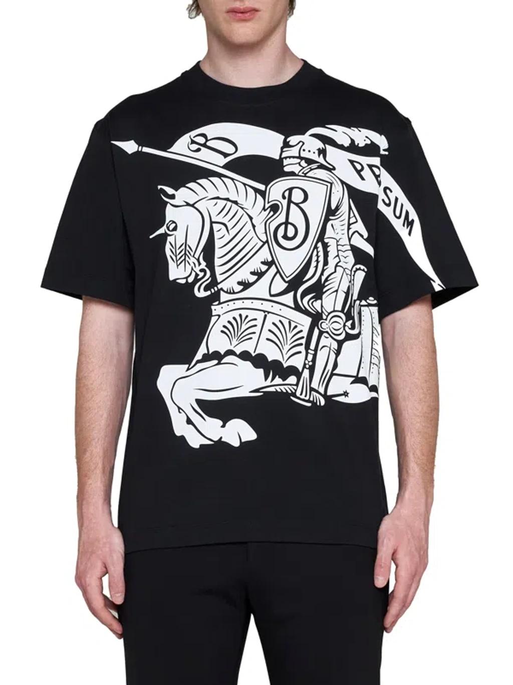 Equestrian Knight-print cotton T-shirt Product Image