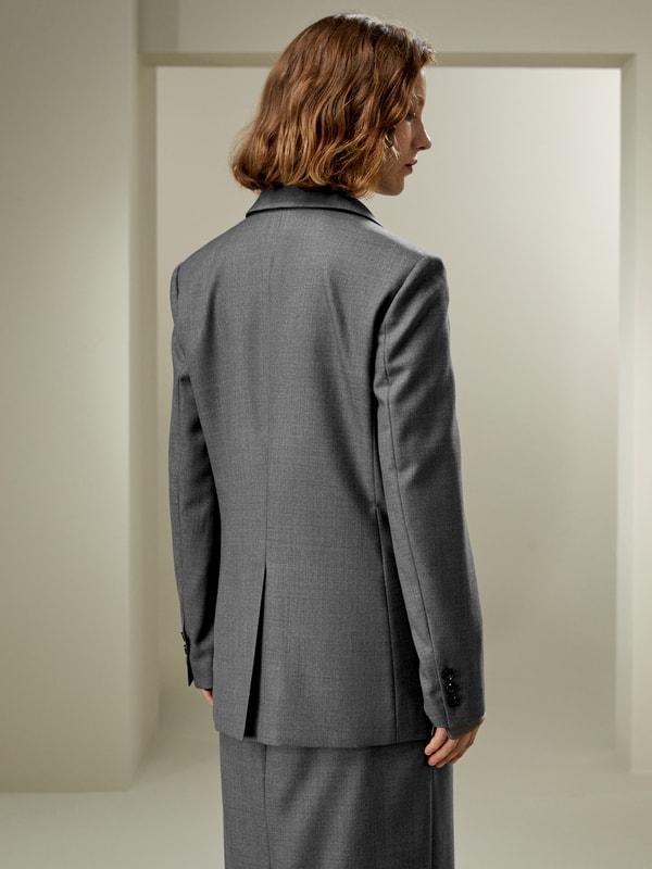 Modern Beauty Silk Wool Blazer Product Image