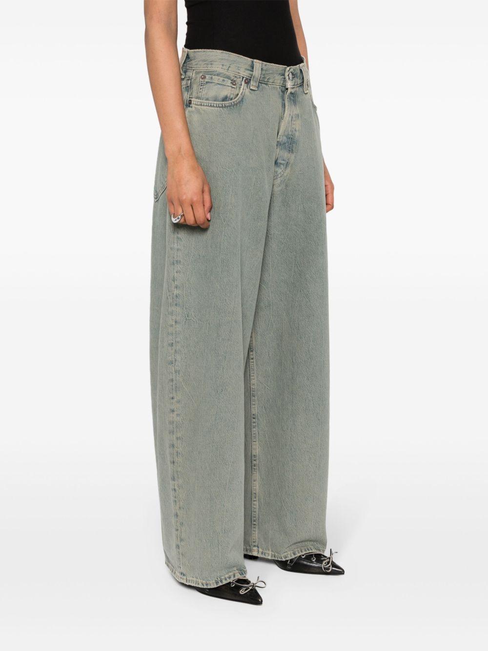 mid-rise wide-leg jeans Product Image