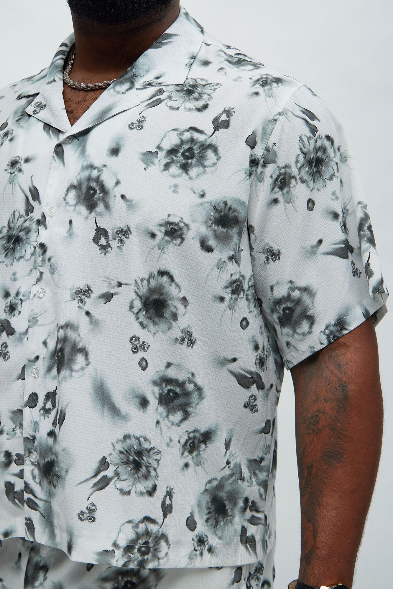 Garth Watercolor Floral Shirt - White/combo Product Image