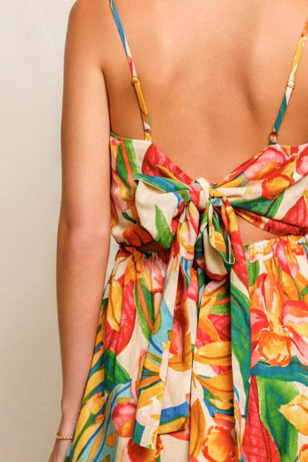 Tie Back Romper Product Image