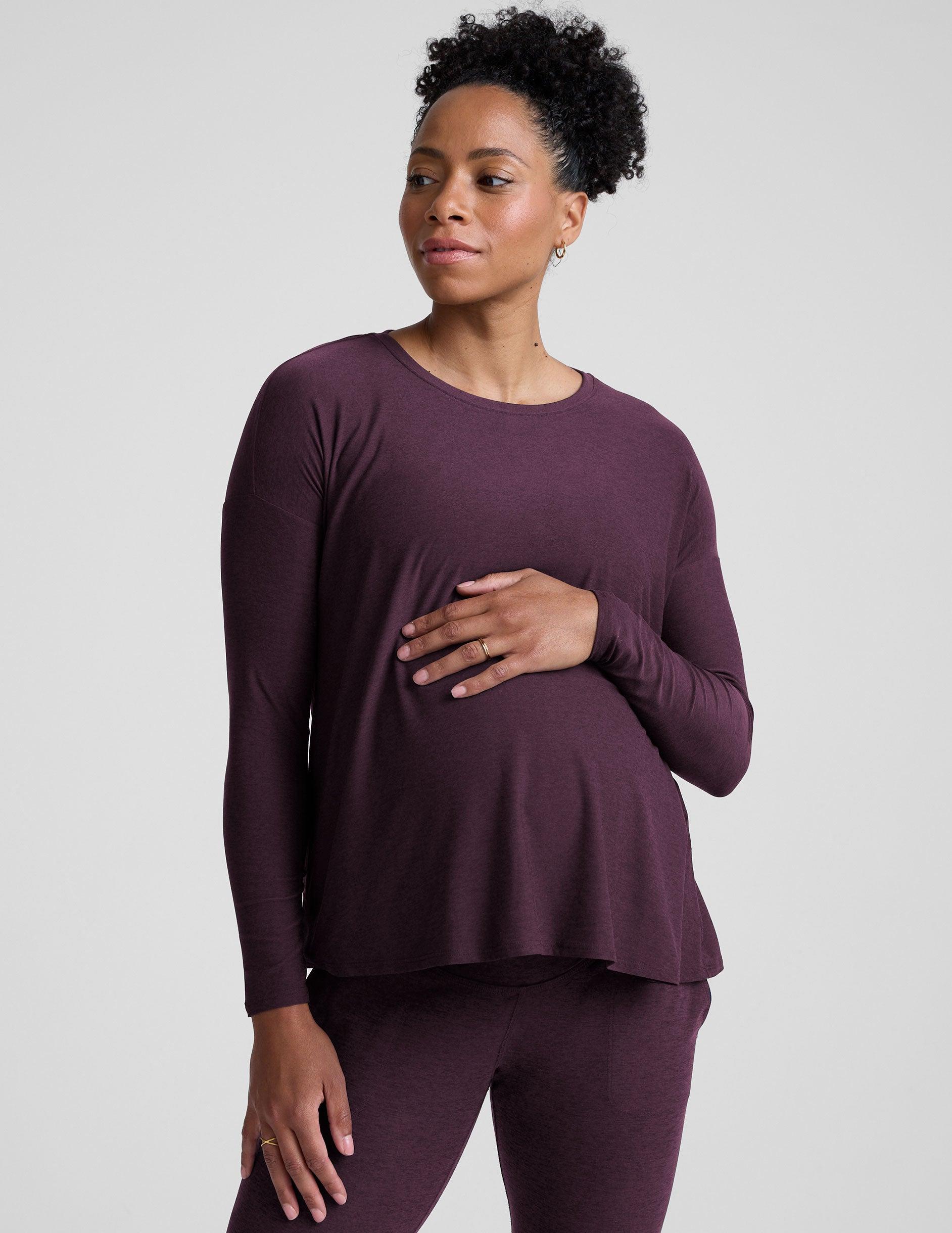 Featherweight Feels Like Home Long Sleeve Maternity Top Product Image