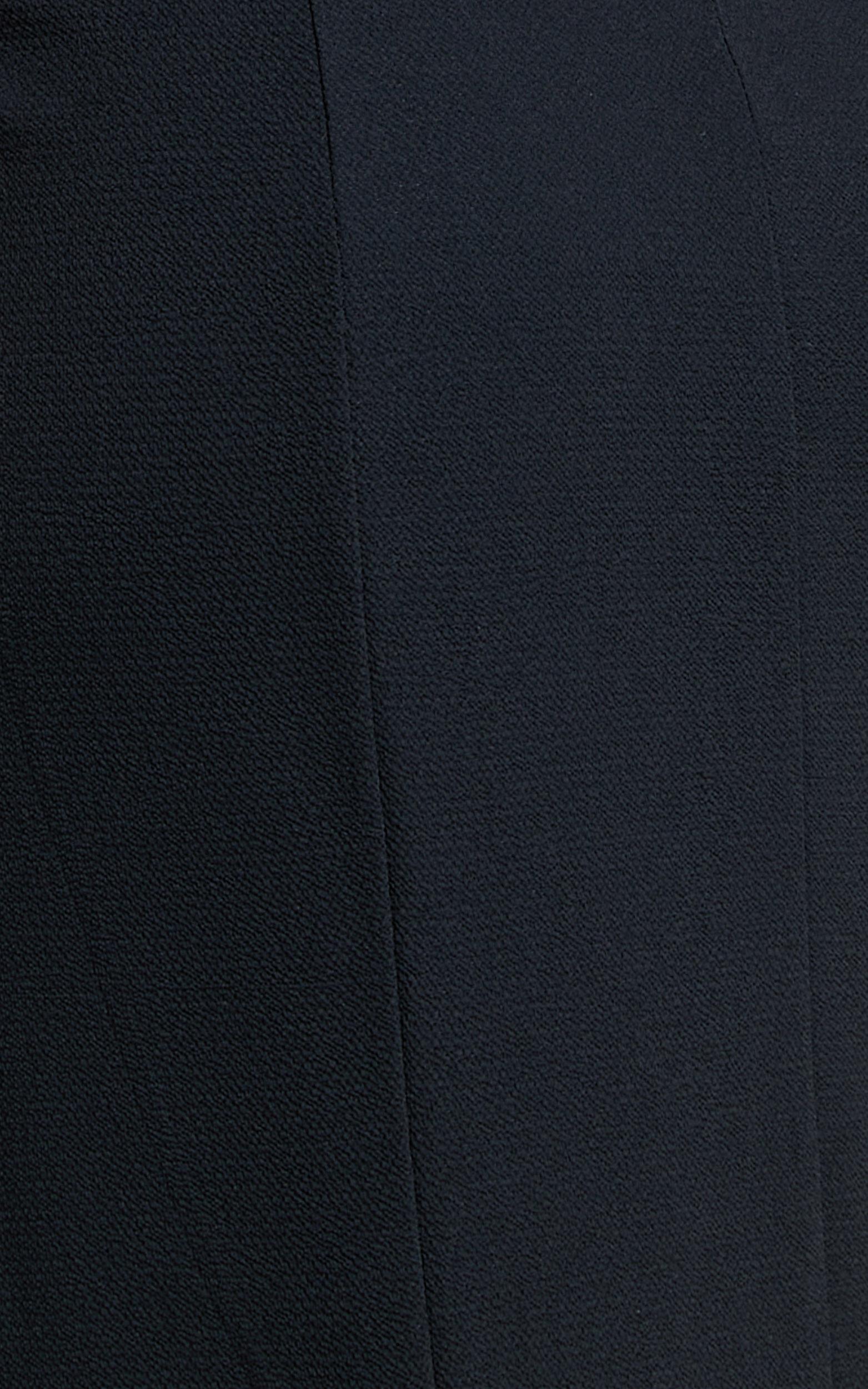 More Than This Maxi Dress - Ruffle Strap Thigh Split Dress in Black Product Image