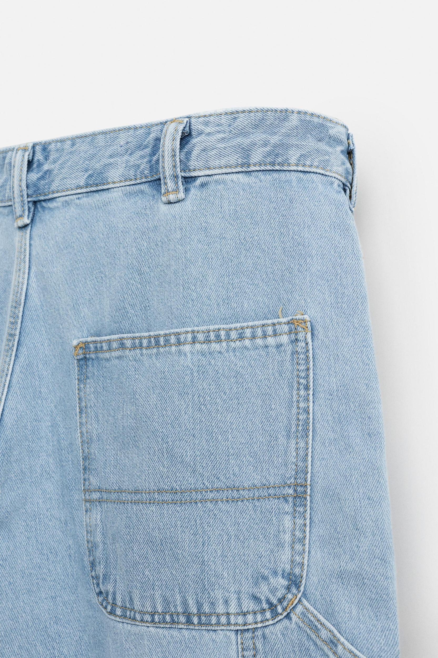 CARPENTER POCKET DENIM BERMUDA SHORTS Product Image