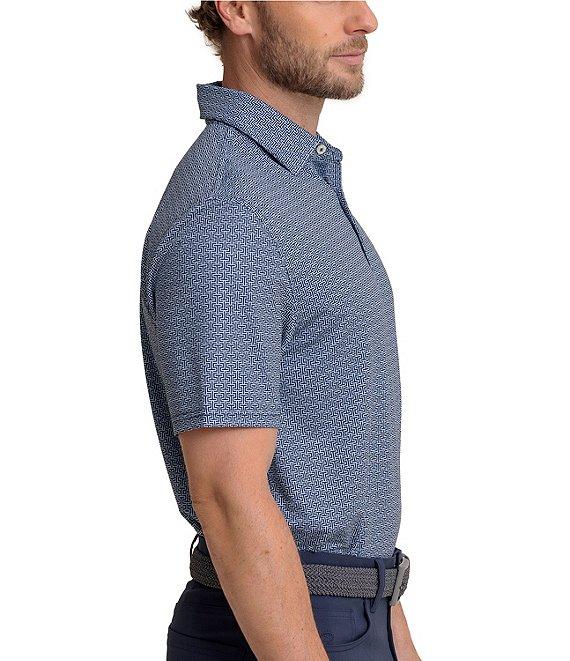 Southern Tide Driver Geo Print Short Sleeve Polo Shirt Product Image