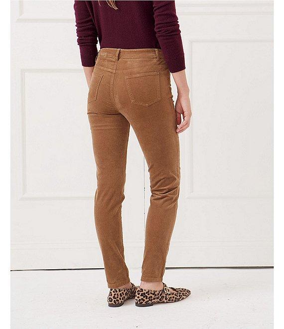 J.McLaughlin Egret Mid-Rise 5-Pocket Slim Leg Cigarette Pants Product Image