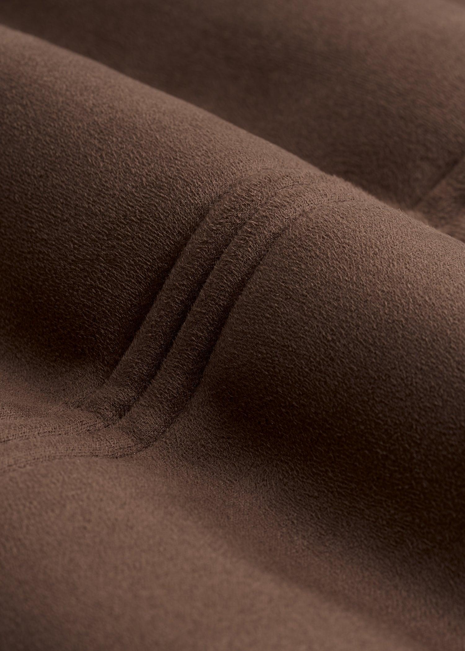 Sherpa Bomber Jacket for Tall Men in Bison Brown Male Product Image