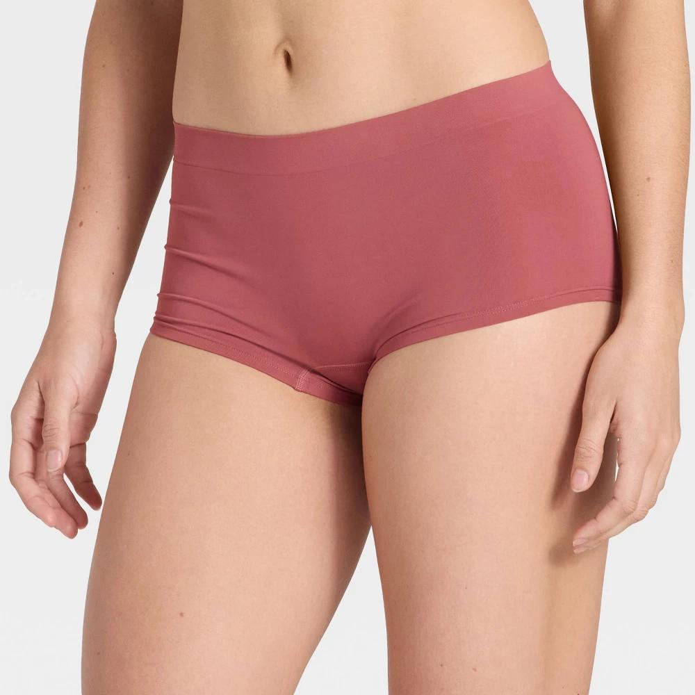 Women's Seamless Boy Shorts Underwear - Auden™ Green XL Product Image