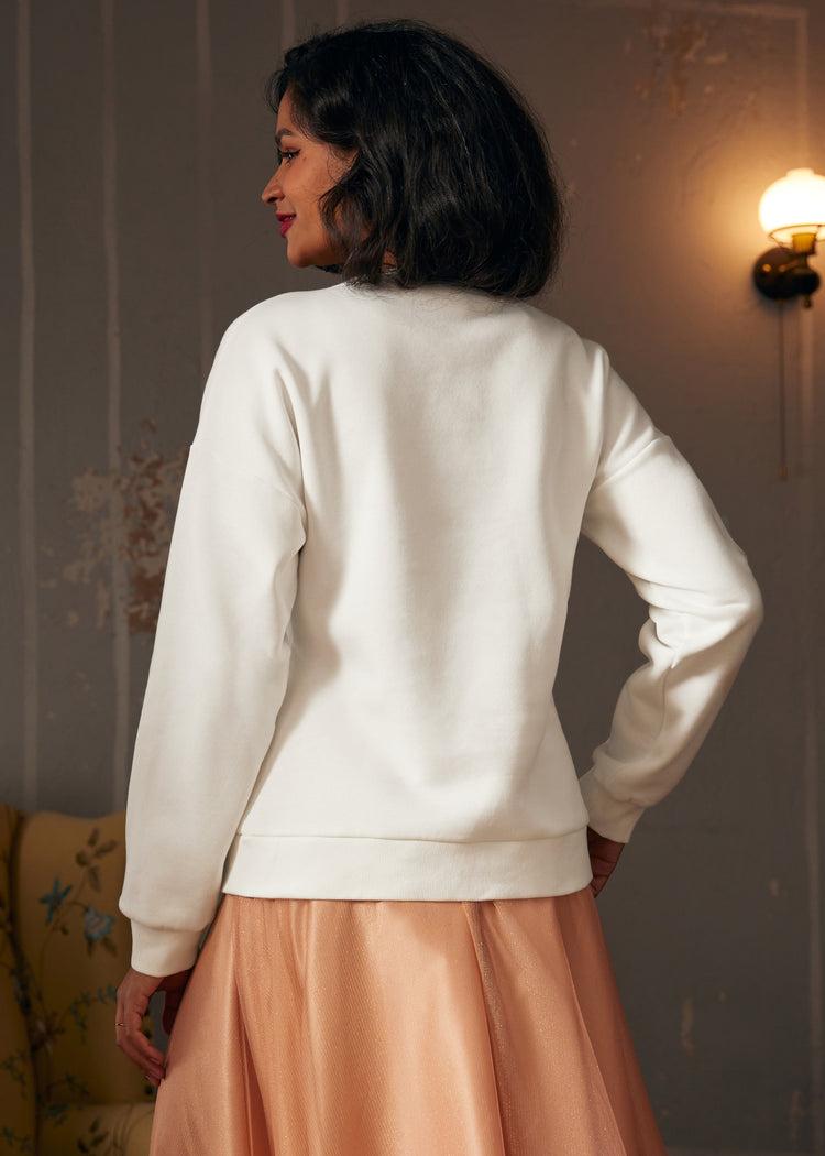 Winter's Whisper Snowflake Sweatshirt Product Image