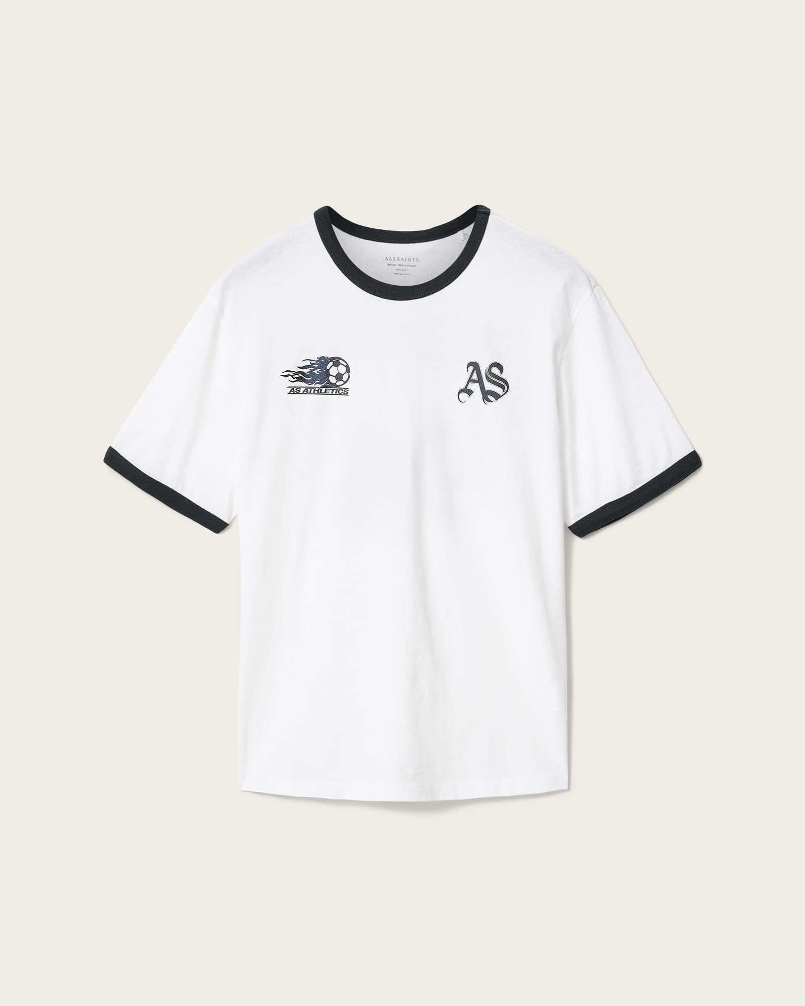 Blighty Short Sleeve Crew Neck T-Shirt Optic White | ALLSAINTS US Product Image