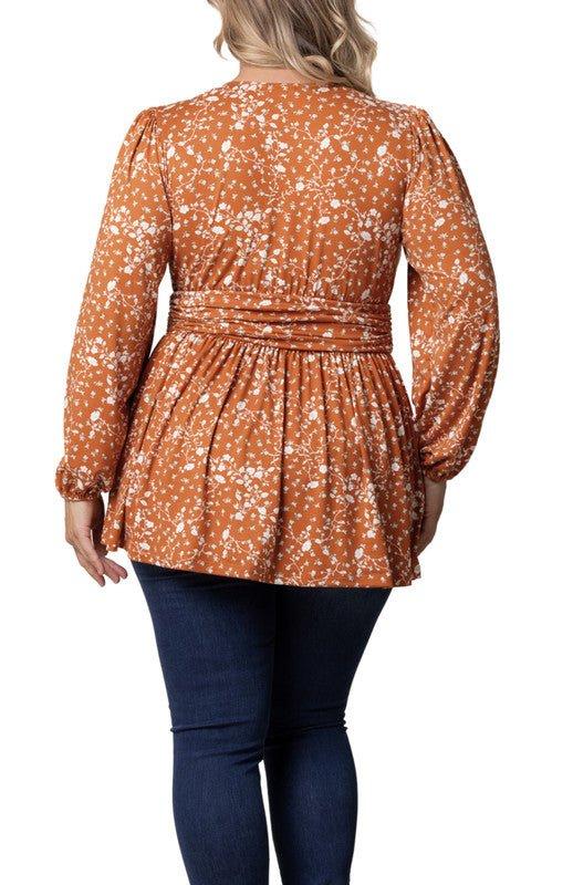 Leah Long Sleeve Tunic Top - Plus Product Image