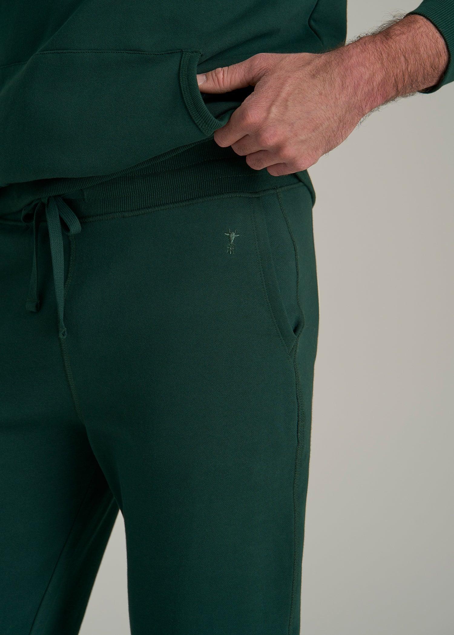 Wearever 2.0 Fleece Joggers for Tall Men in Rain Forest Product Image