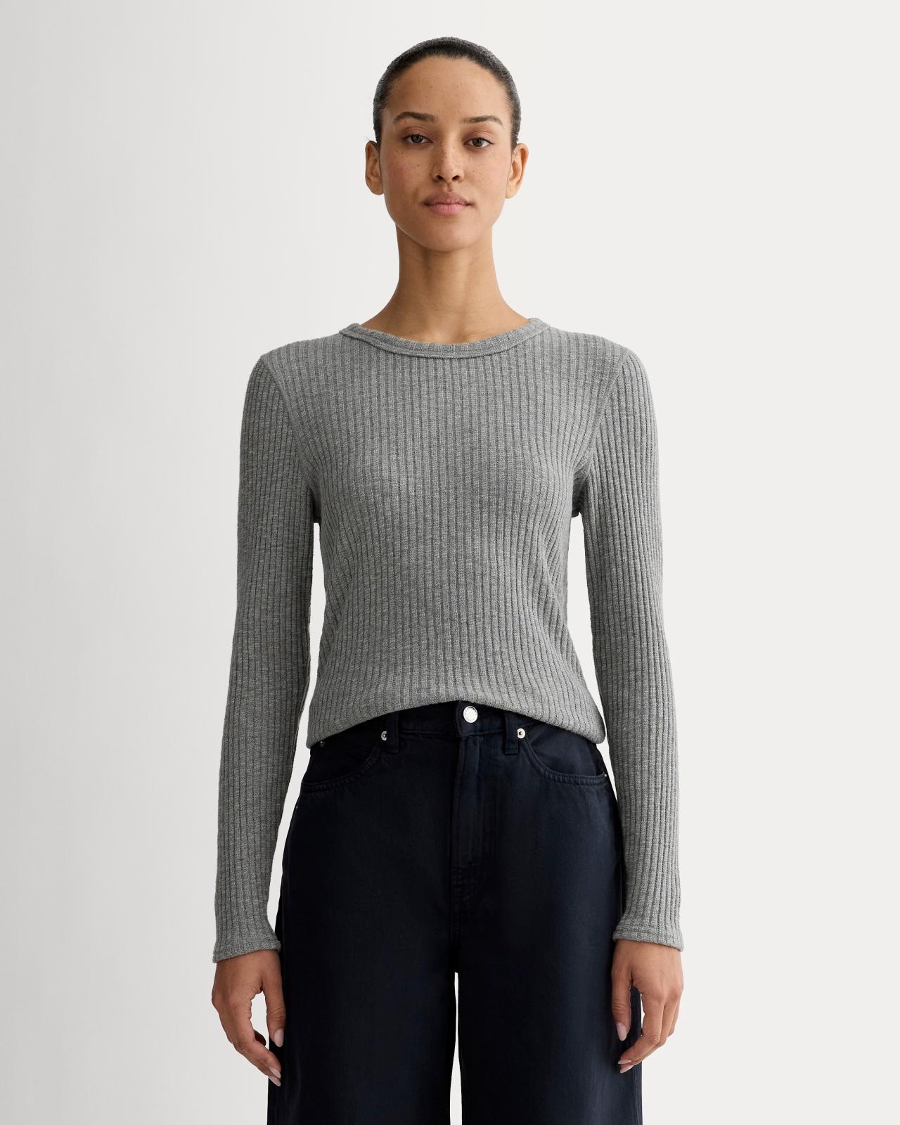 The Cozy Rib Long-Sleeve Tee Product Image