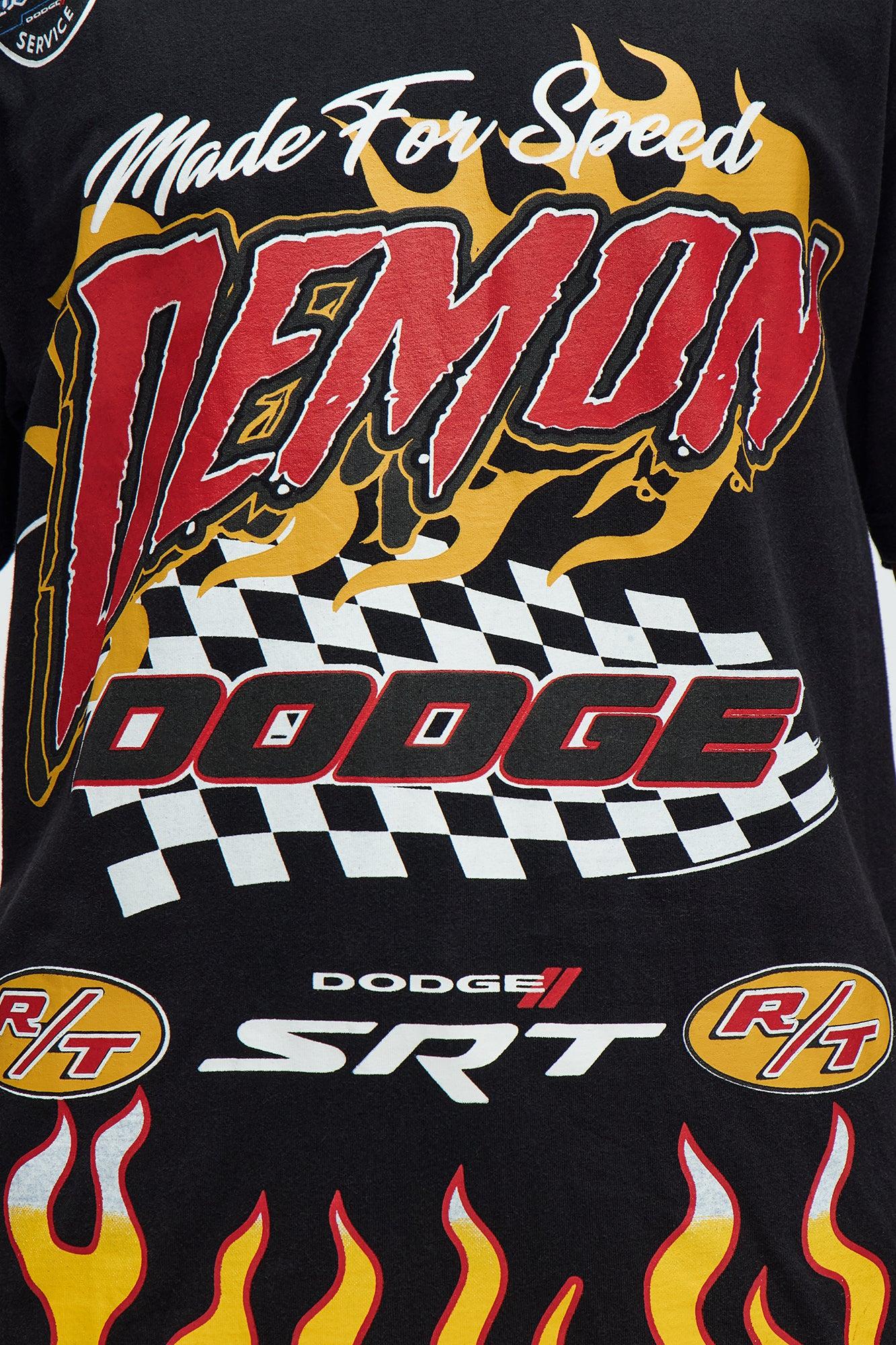 Dodge Demon Racing Team Short Sleeve Tee - Black Male Product Image