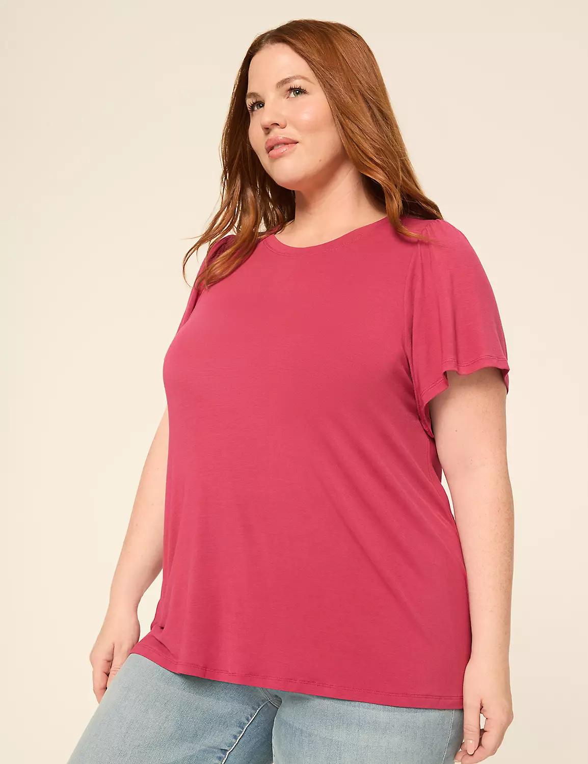 DreamFeel Short-Sleeve Crew-Neck Top Product Image