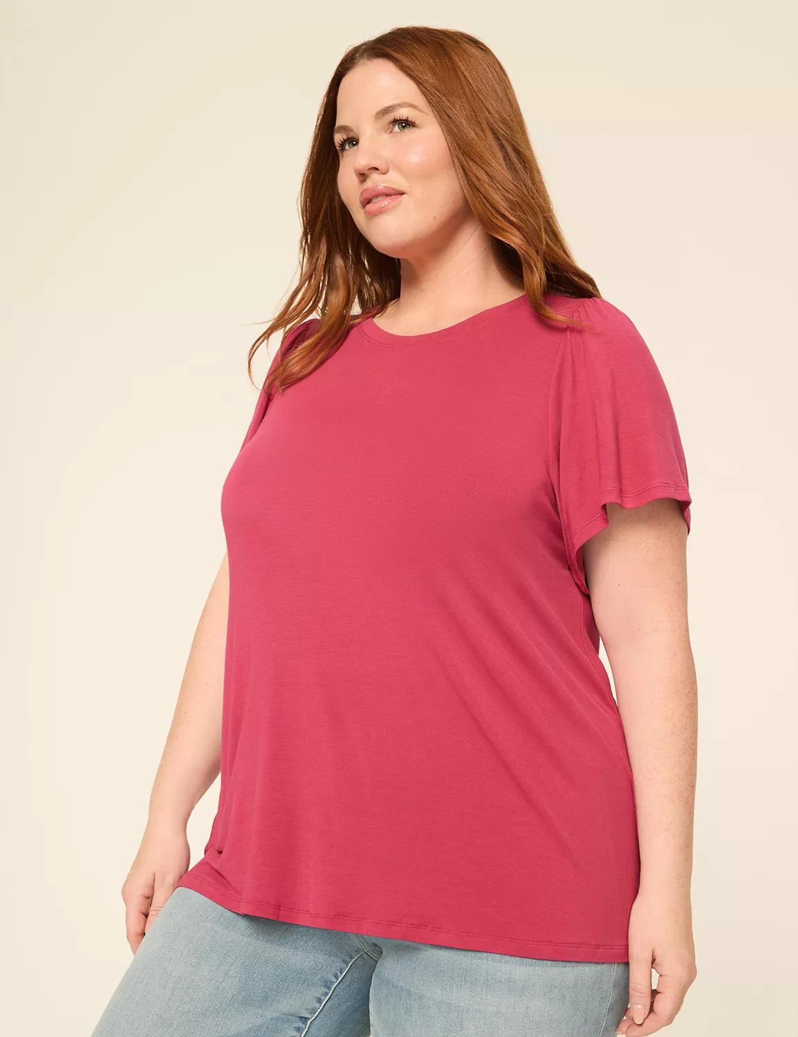 DreamFeel Short-Sleeve Crew-Neck Top Product Image