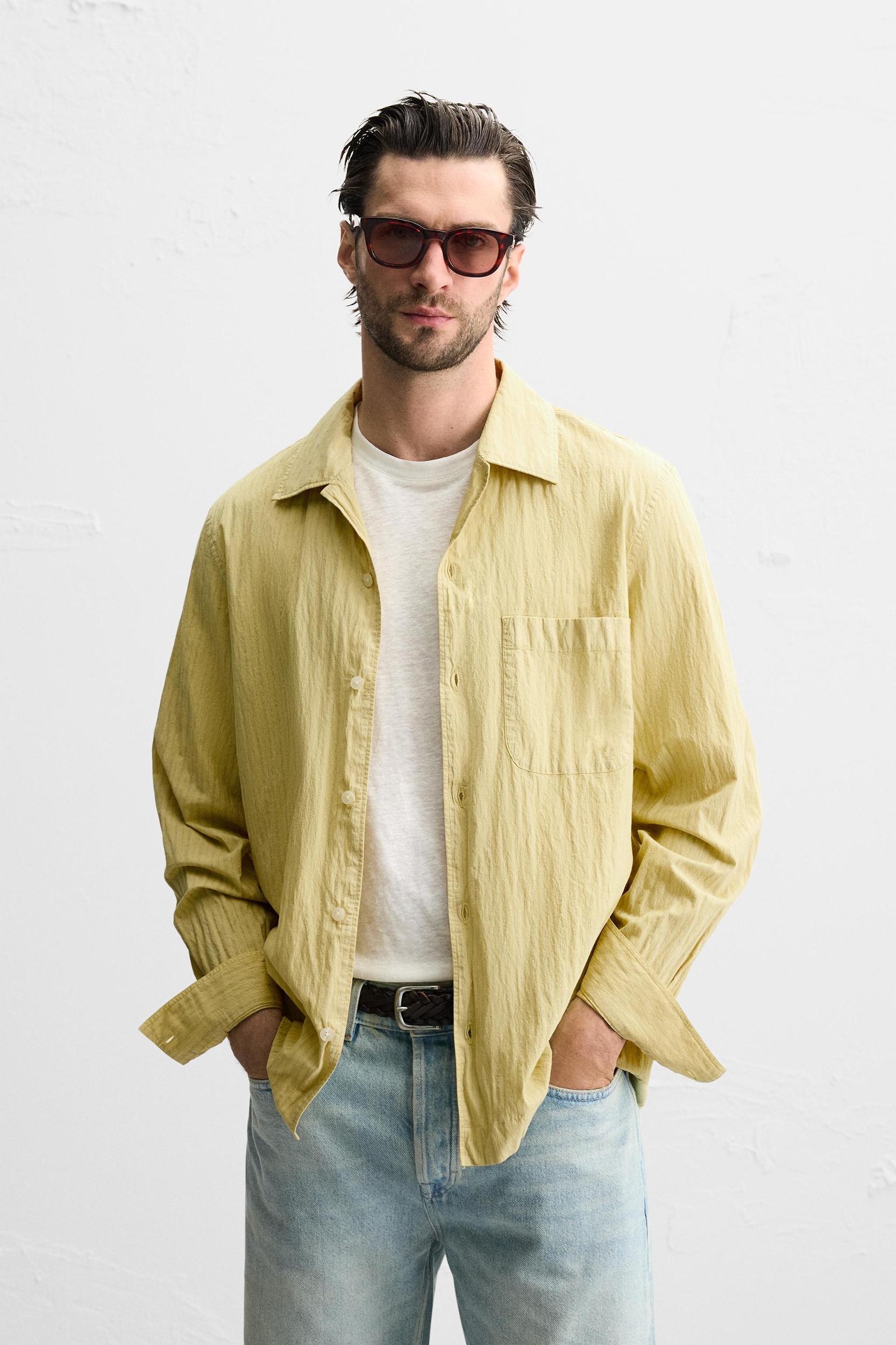 CONTRASTING STRIPED SHIRT Product Image