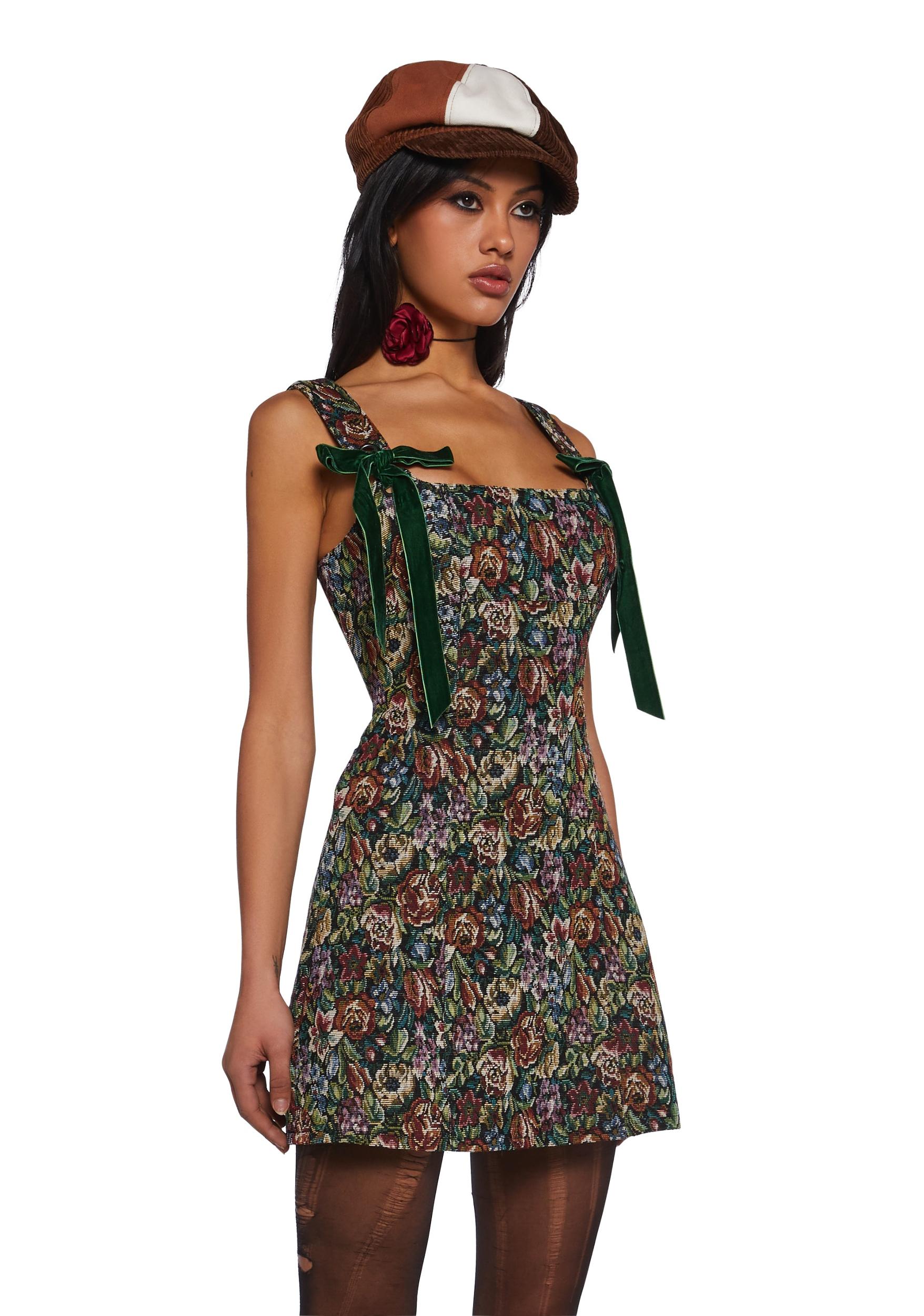 Floral Jacquard Mini Dress Current Mood - Multi Product Image