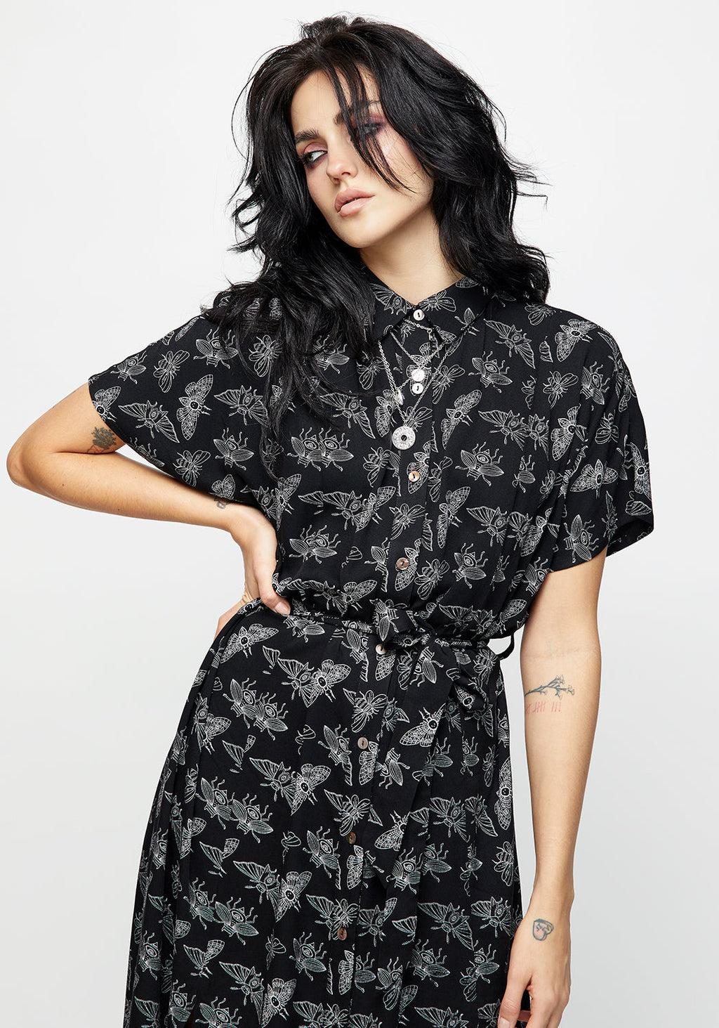 Mortmoth Shirt Dress Product Image