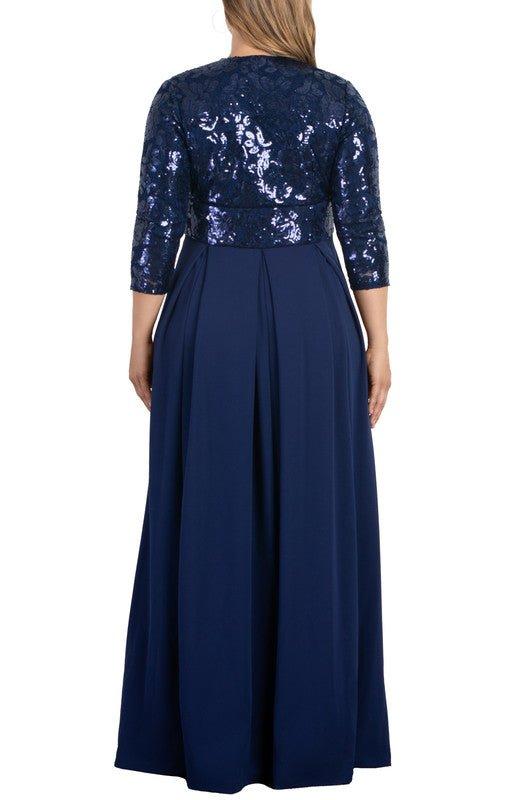 Havana Color Block Maxi Dress - Plus Product Image