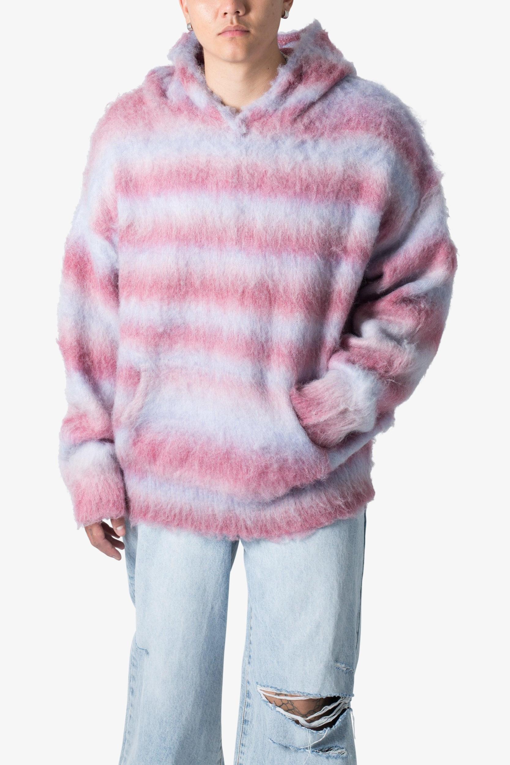 Striped Mohair Hoodie - Multi Product Image