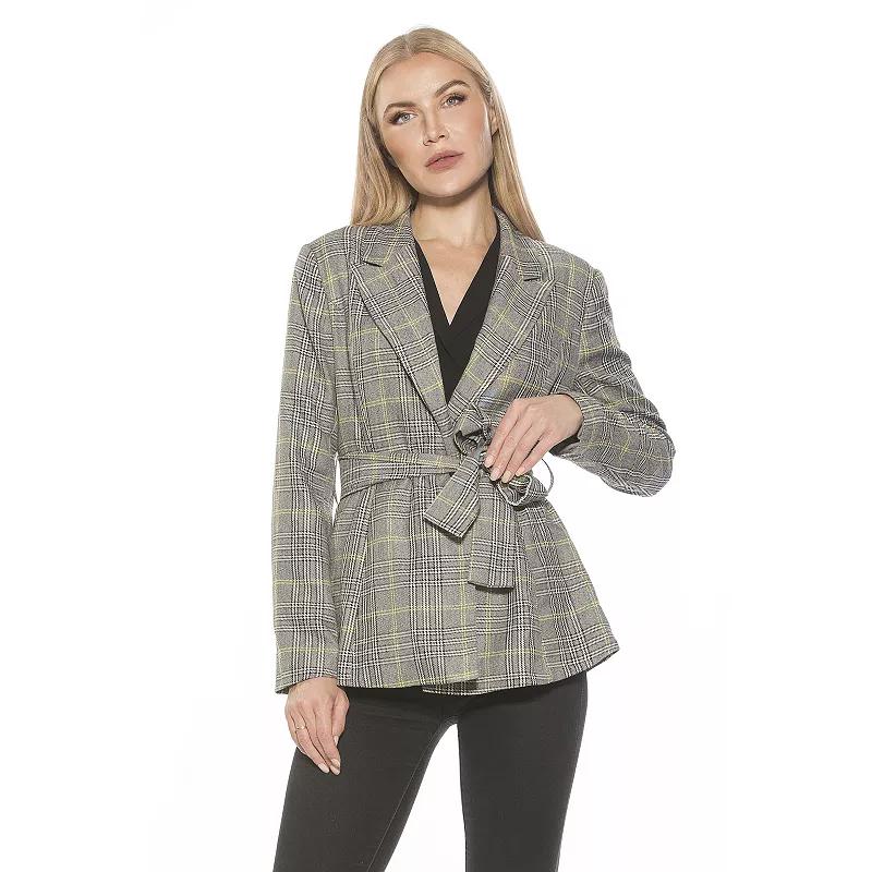 Women's ALEXIA ADMOR Olya Belted Long Blazer,  Product Image
