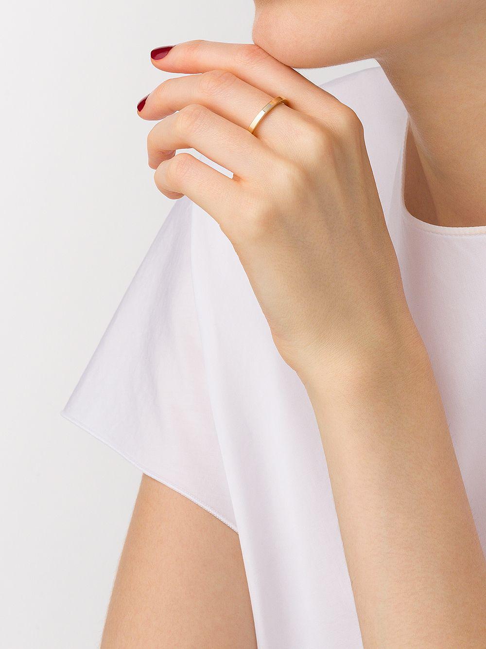 18kt yellow polished gold 5 Grams Ribbon ring Product Image