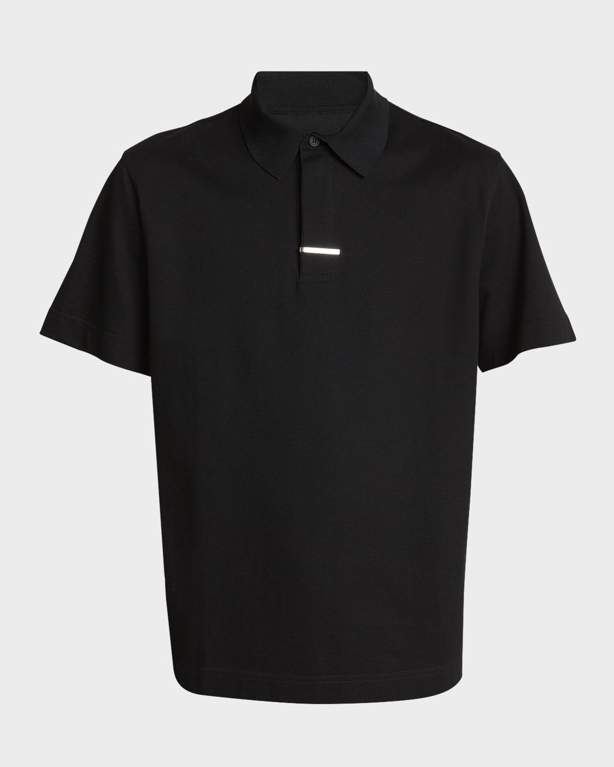 Mens Classic Polo Shirt with Tie Clip Product Image