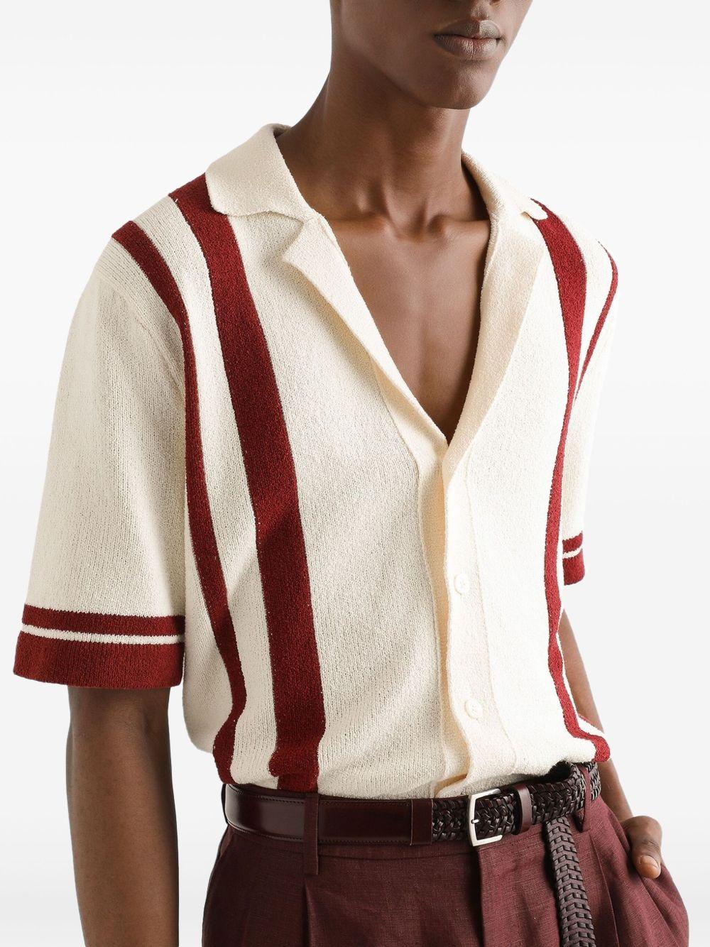striped bowling shirt Product Image