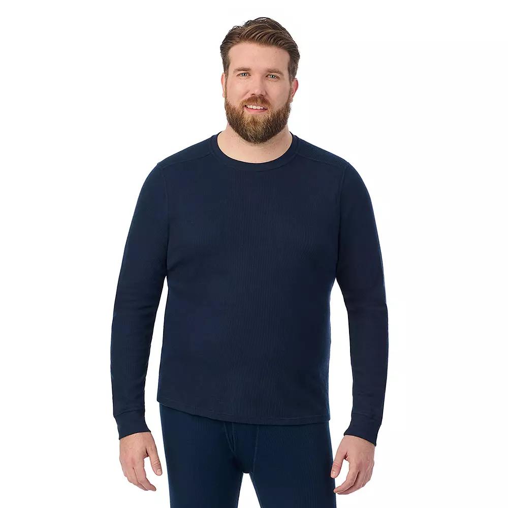 Big & Tall Cuddl Duds® Midweight Waffle Thermal Performance Base Layer Crew Top, Men's,  Product Image