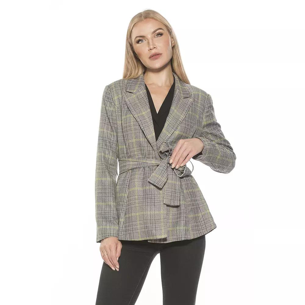 Women's ALEXIA ADMOR Olya Belted Long Blazer,  Product Image