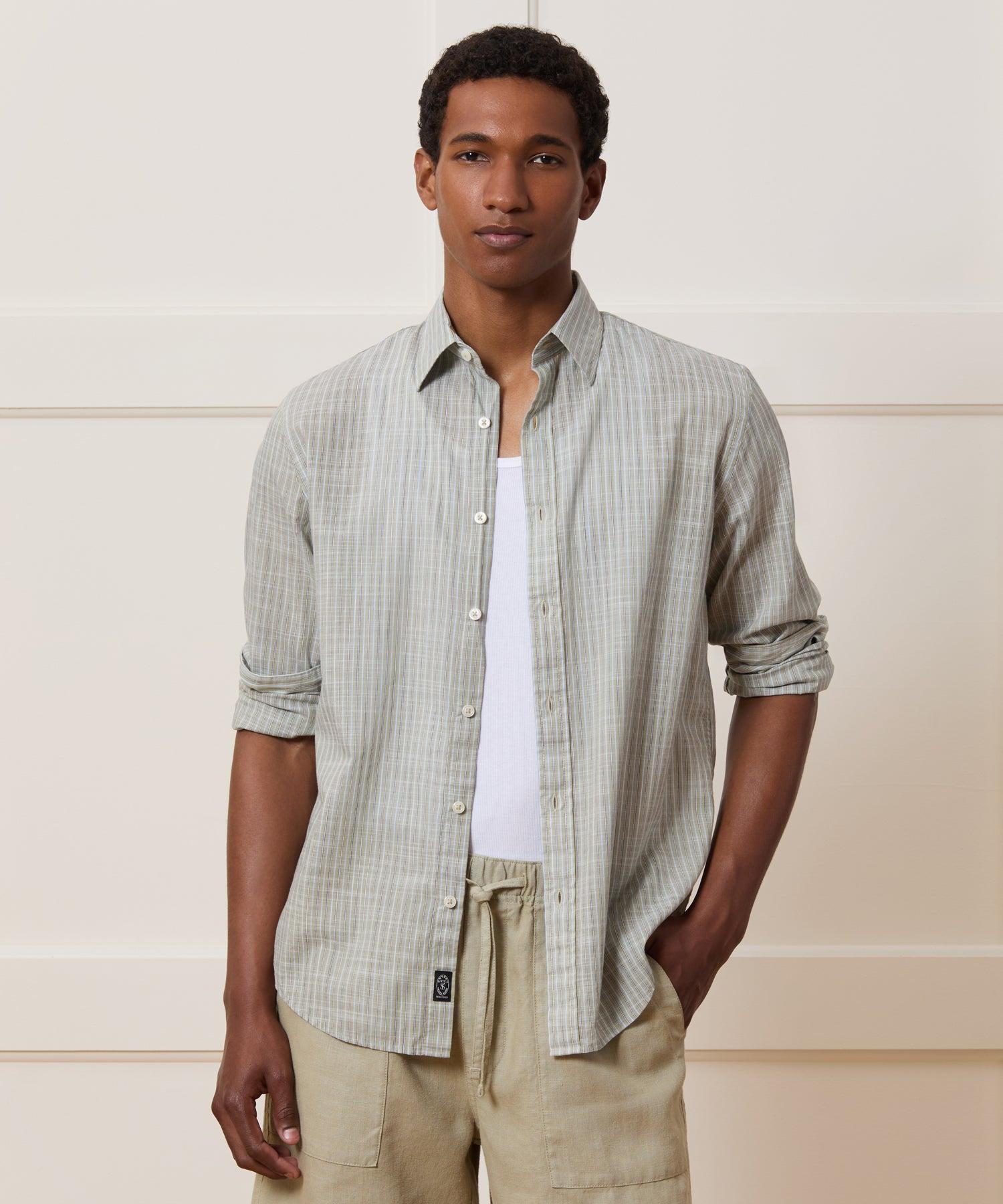 Slim Summerweight Point Collar Shirt Product Image