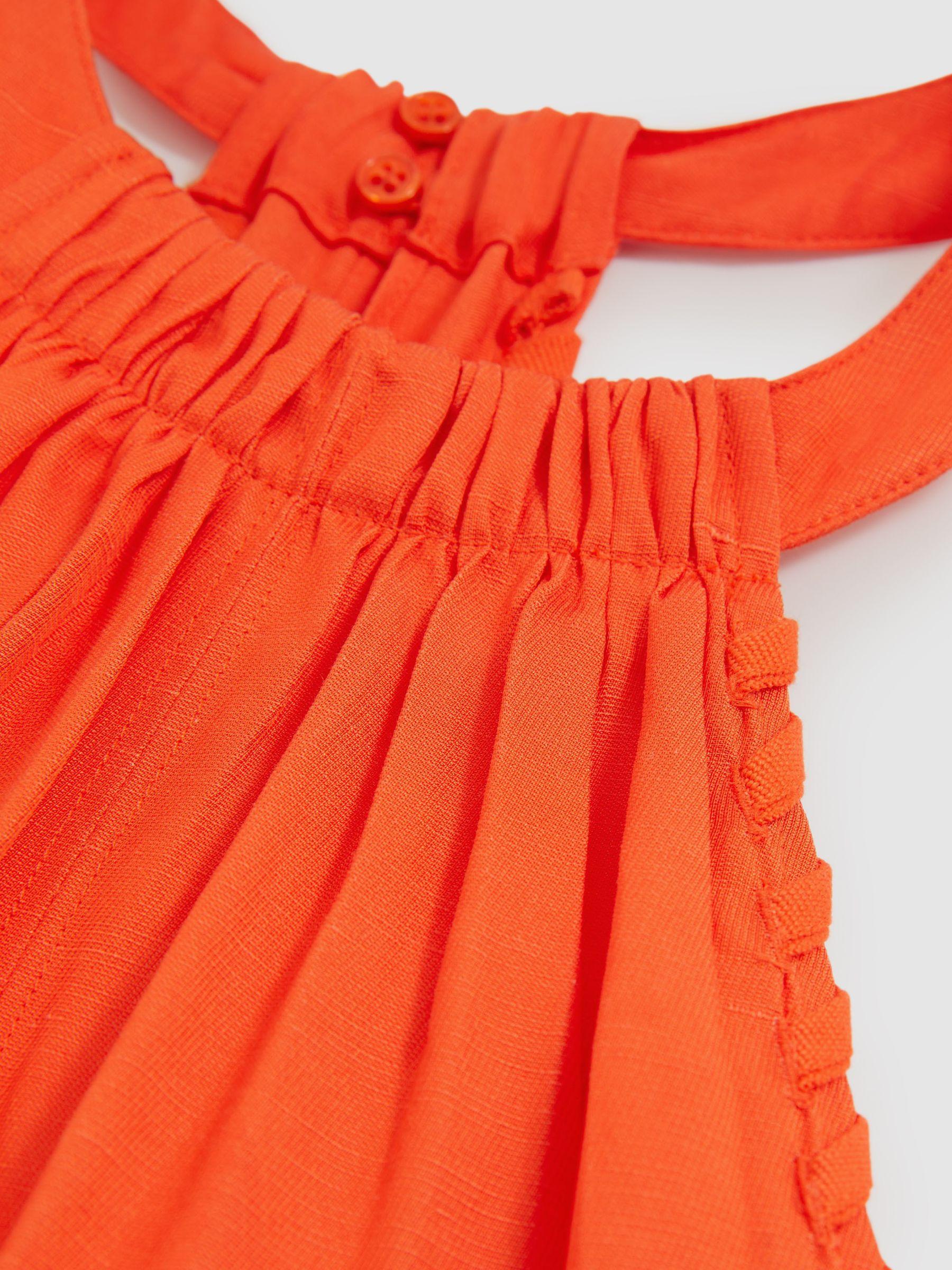 Petite Linen Belted Wide-Leg Trousers in White Product Image