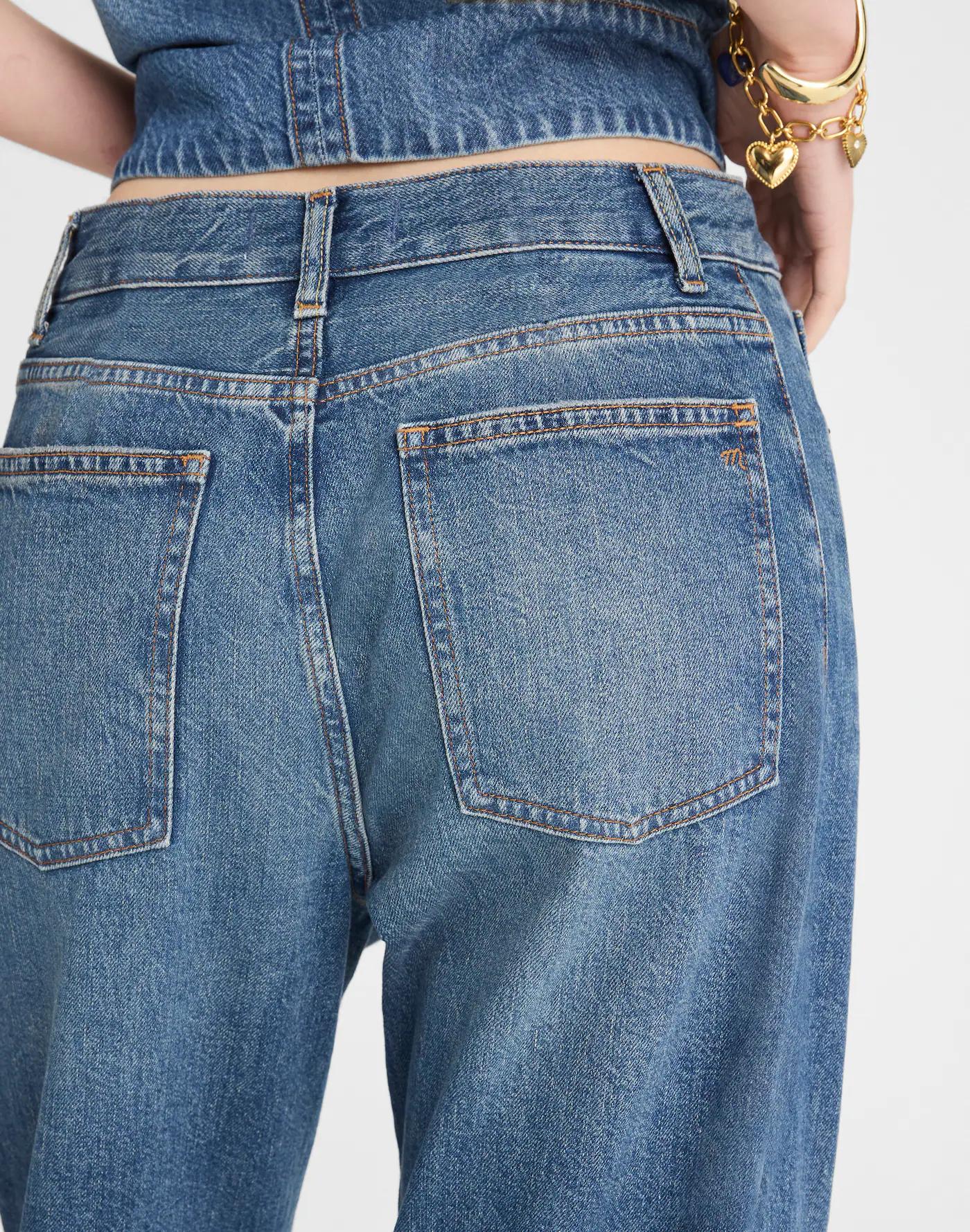 The Pieced Barrel-Leg Full-Length Jean Product Image
