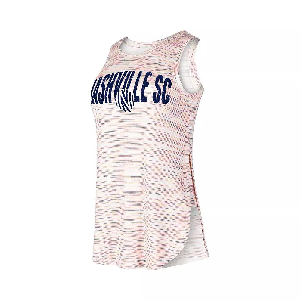 Women's Concepts Sport White Nashville SC Sunray Tank Top, Size: Medium, Mls White Product Image