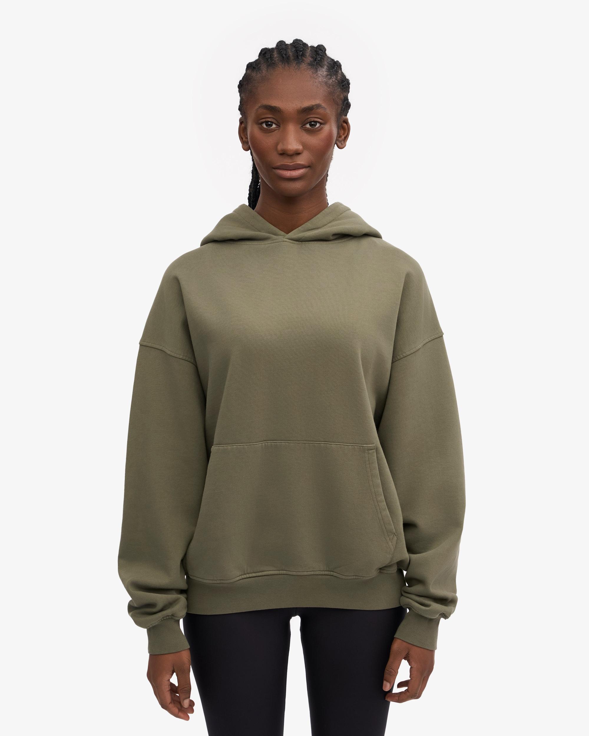 Organic Oversized Hood - Dusty Olive Product Image
