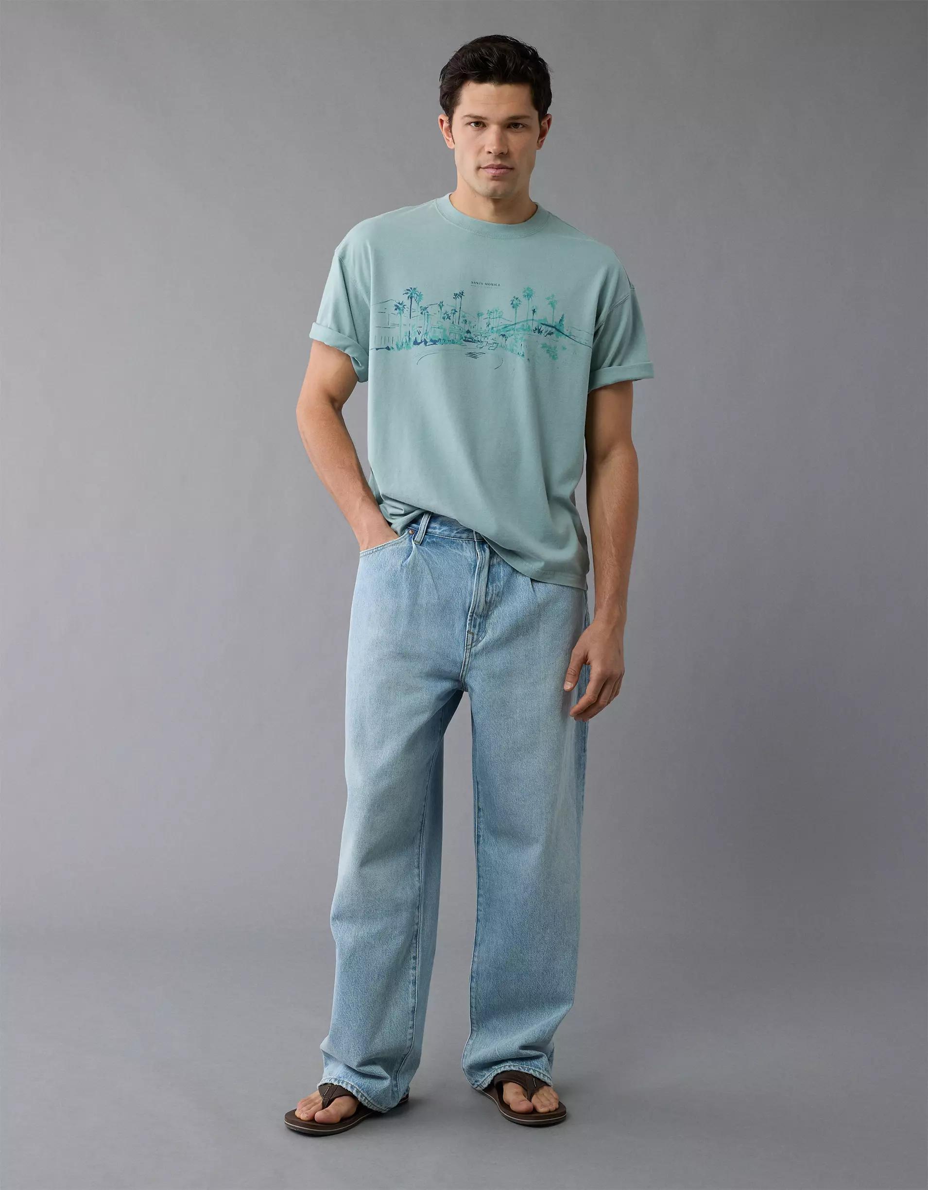 AE Boxy Destination Graphic T-Shirt Product Image