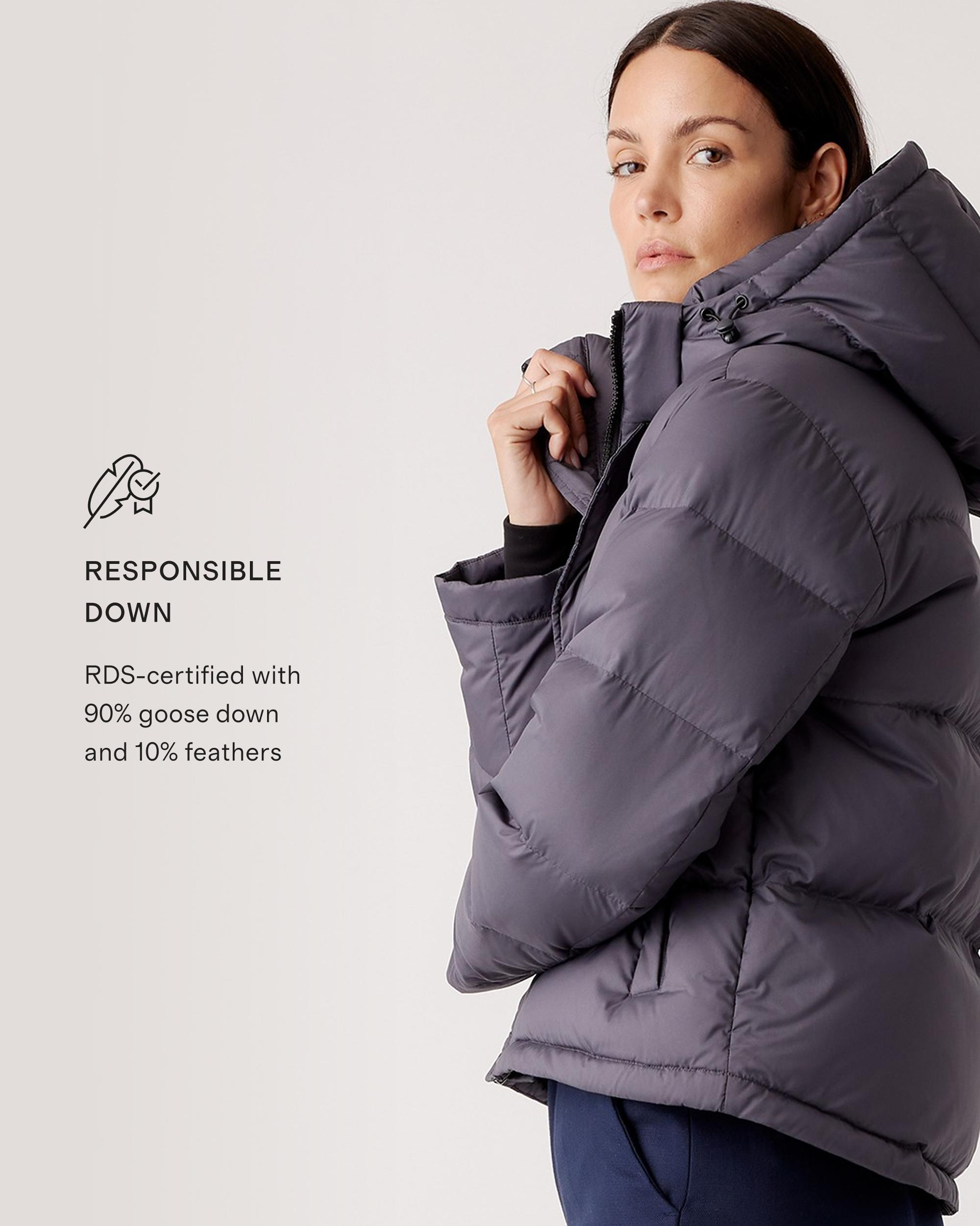 Quince | Women's Responsible Down Cropped Puffer Jacket Recycled Polyester Product Image