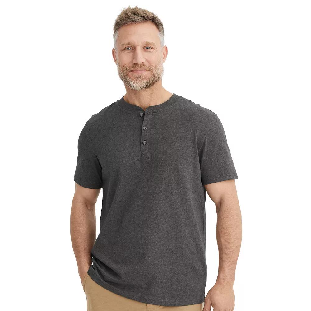 Men's Jockey Outdoors™ by Luke Bryan Short Sleeve Henley, Size: Medium, Grey Heather Product Image