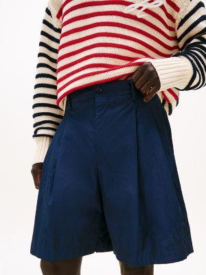 Wide-Leg Crinkle Chino Short Product Image