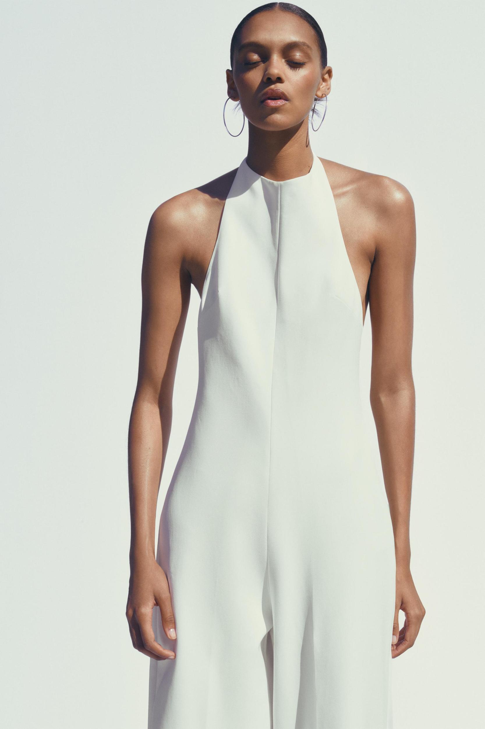 OPEN BACK LONG JUMPSUIT Product Image