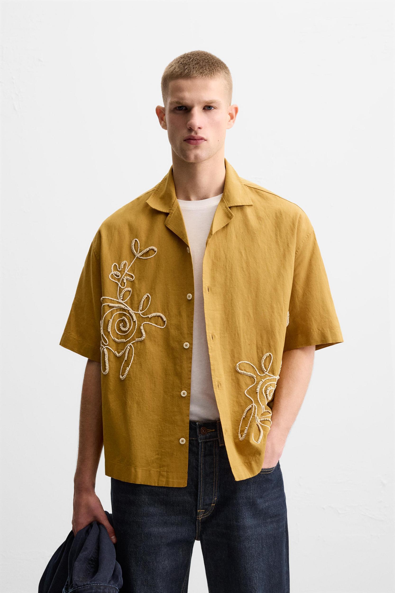 BEADED EMBROIDERY SHIRT Product Image