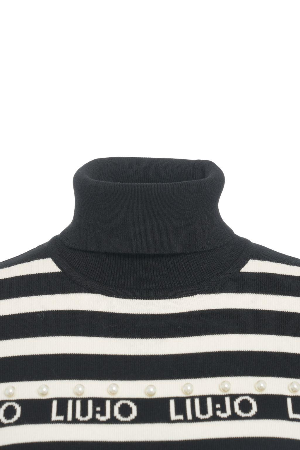 Turtleneck sweater with logo print Product Image