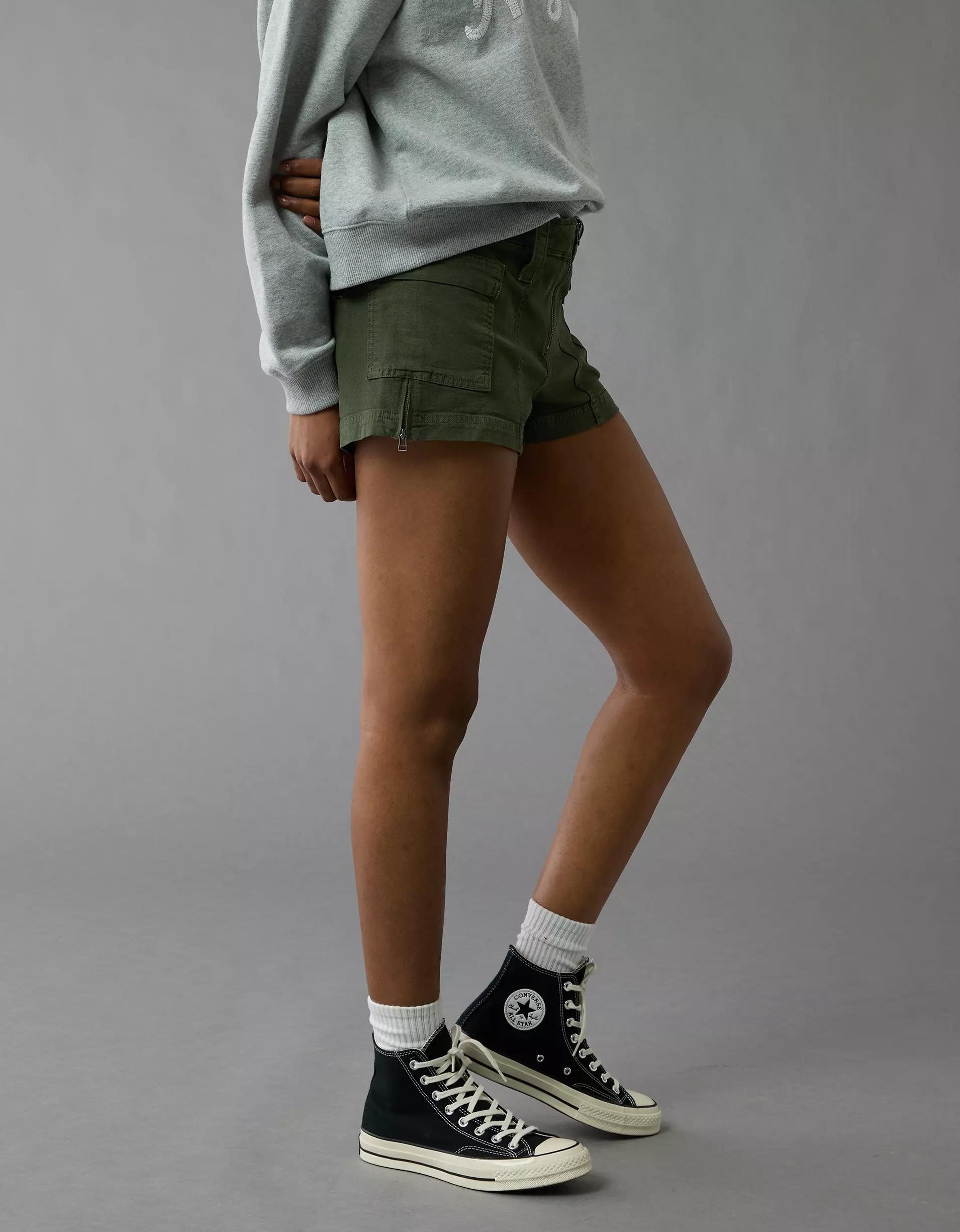 AE Stretch Low-Rise Cargo Short Short Product Image