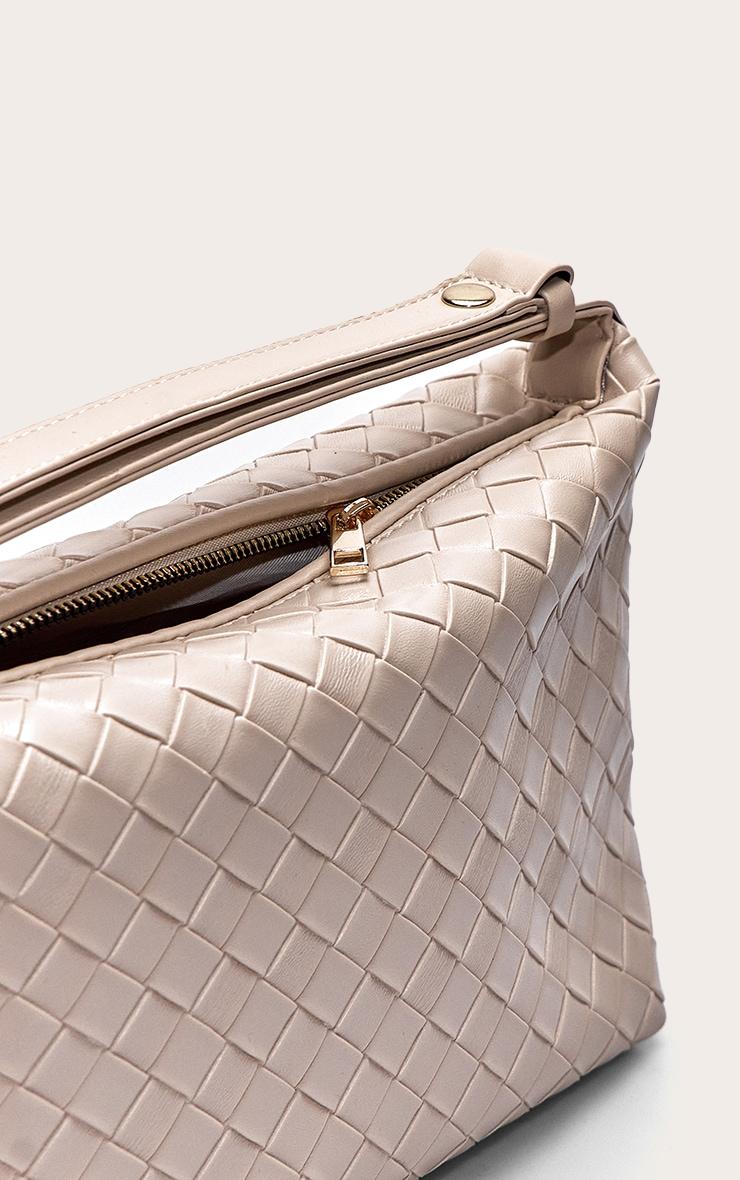 Stone Weave Adjustable Handle Handbag Product Image