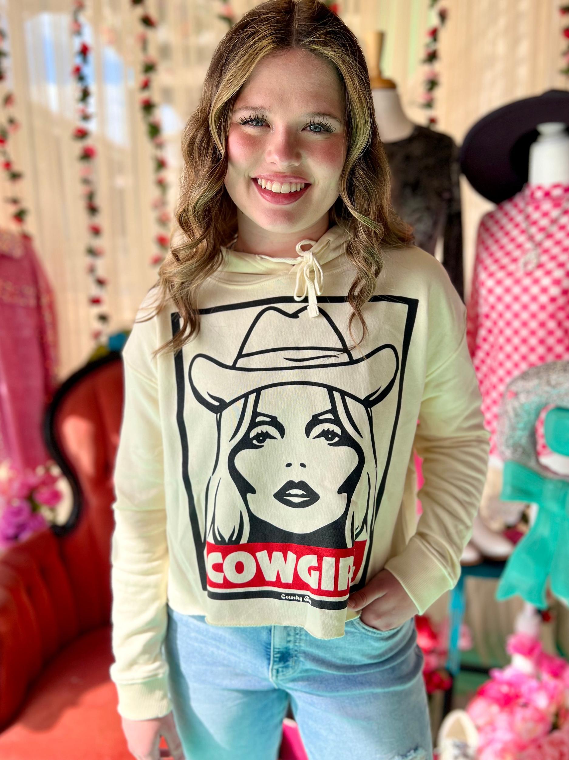 Cowgirl Lightweight Cropped Hoodie* Product Image